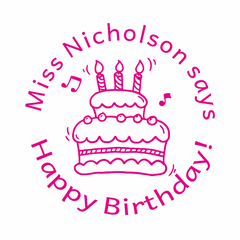 Birthday Cake Stamps